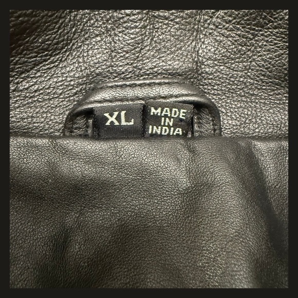 Corvette Z06 505 HP Leather Jacket Men’s XL Mad House GM Licensed Black EUC - Picture 10 of 12